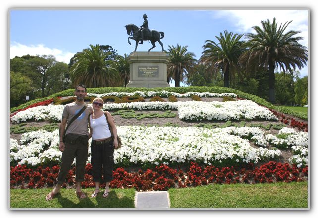 Stuart & Karen at St Kilda Rd Garden Melbourne Feb 2007 1